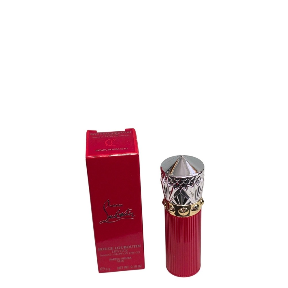 Christian Louboutin Rouge Lipstick Sooo Glow On The Go Papaya Nouba NEW Travel - Picture 13 of 16